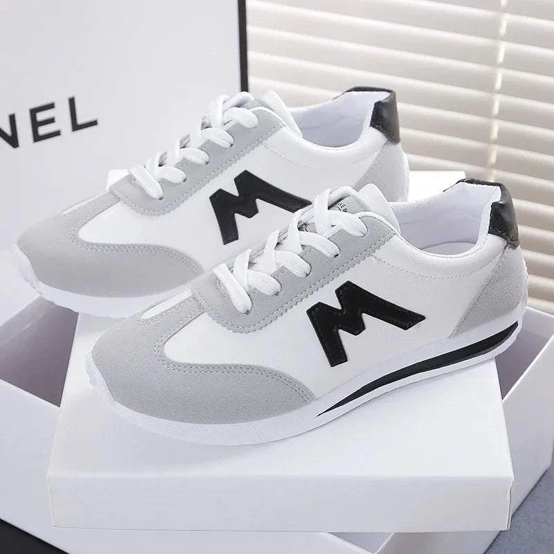 Women Designer Sneakers Round Head Deep Mouth Light Sneakers Versatile Breathable Cross Lace Casual Sneakers Zapatos De Mujer - SMSB 66