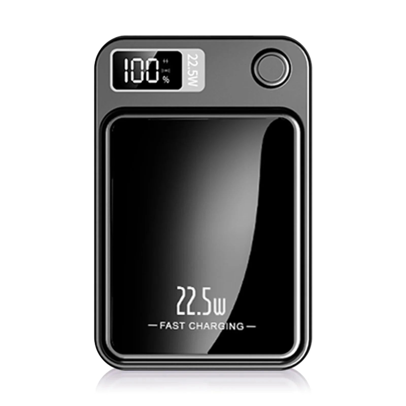 10000mAh magnetic charger power bank with wireless 22.5W fast charging and LED display for iPhone series