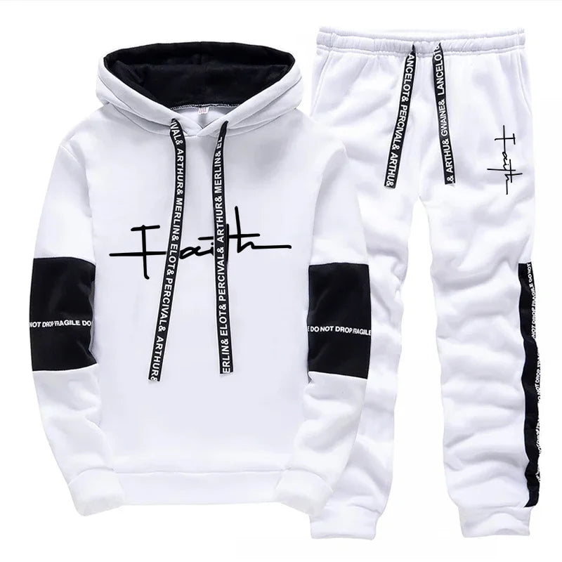 Autumn Winter Hoodies Sweatshirts for Men Versatile Sweatpants Fashion High Quality Sports Sportswear Comfortable Daily Dressing - SMSB 66