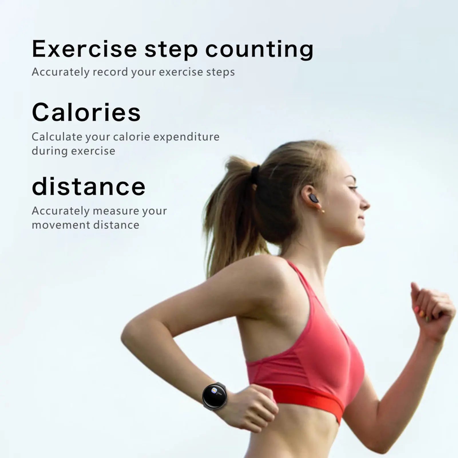 Sleep Exercise Pedometer Heart Rate Bracelet Bluetooth Headset Combo - SMSB 66