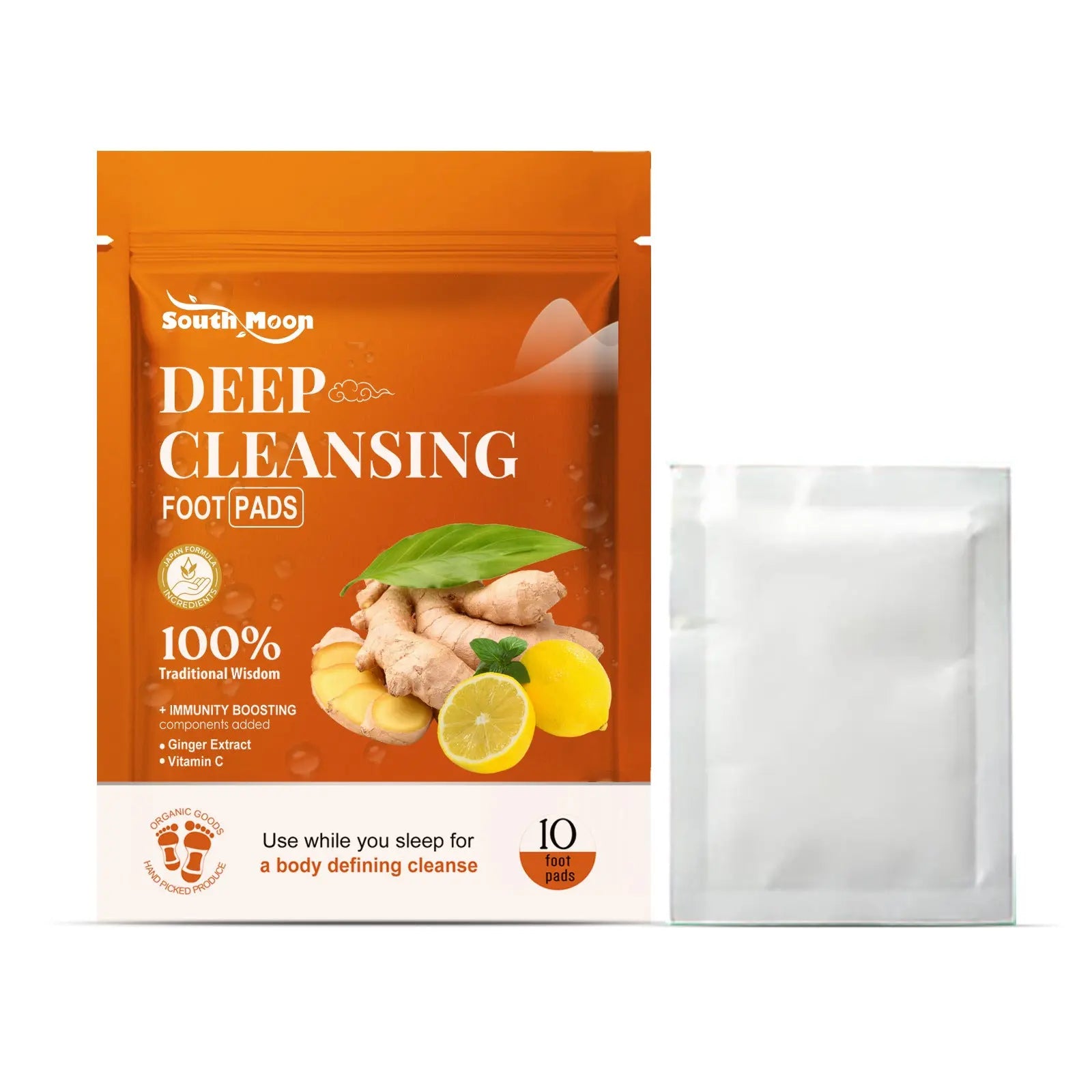 South Moon Ginger Deep Cleansing Foot Patch To Relieve Gentle Care Of Physical Discomfort Foot Care Patch eprolo
