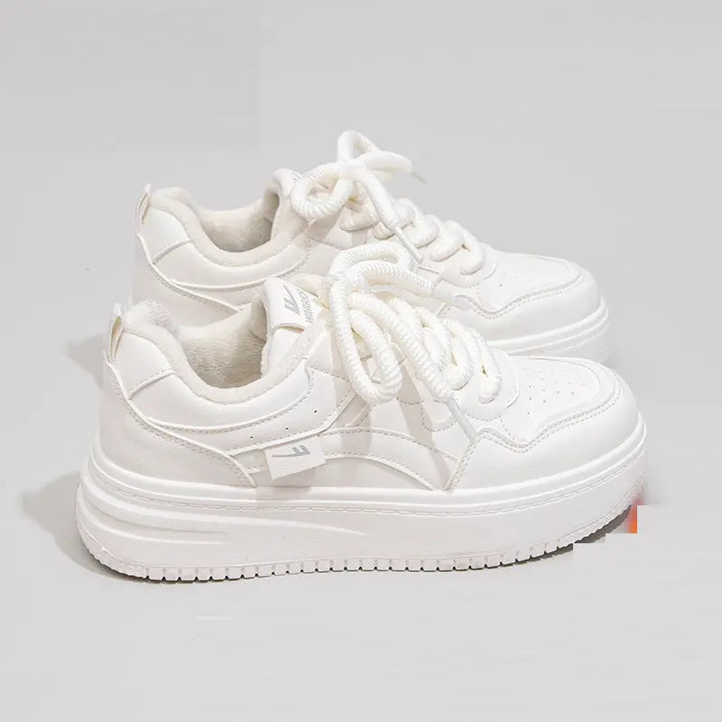 Splicing color blocking simple thick soled shoes for warmth eprolo