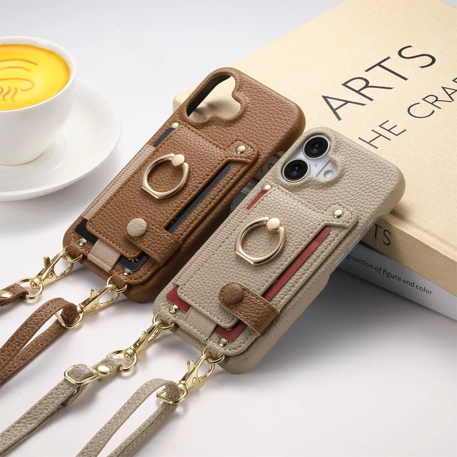 Suitable for iPhone 17 Pro phone case diagonal long hanging rope Air leather card insertion Apple 16 Promax protective cover eprolo