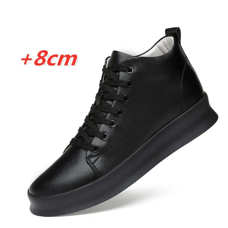 Summer Fashion Invisible Height-Increasing Shoes 8CM Korean Style British Invisible Height-Increasing Men's Shoes Casual Sports Sneakers - SMSB 66