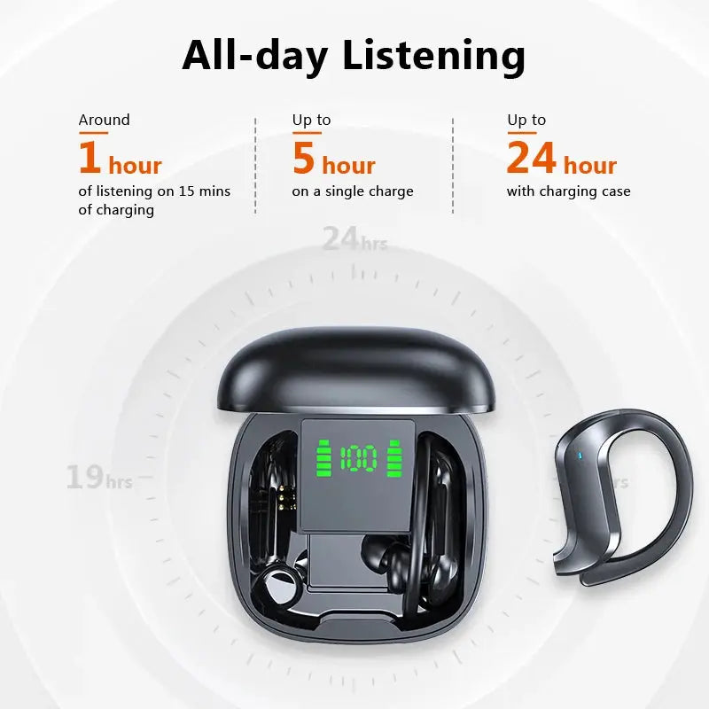 TWS Bluetooth 5.0 Earphones Wireless Bluetooth Headphone Noise Cancelling 9D HiFi Stereo Sport Headset Handsfree With Microphone - SMSB 66