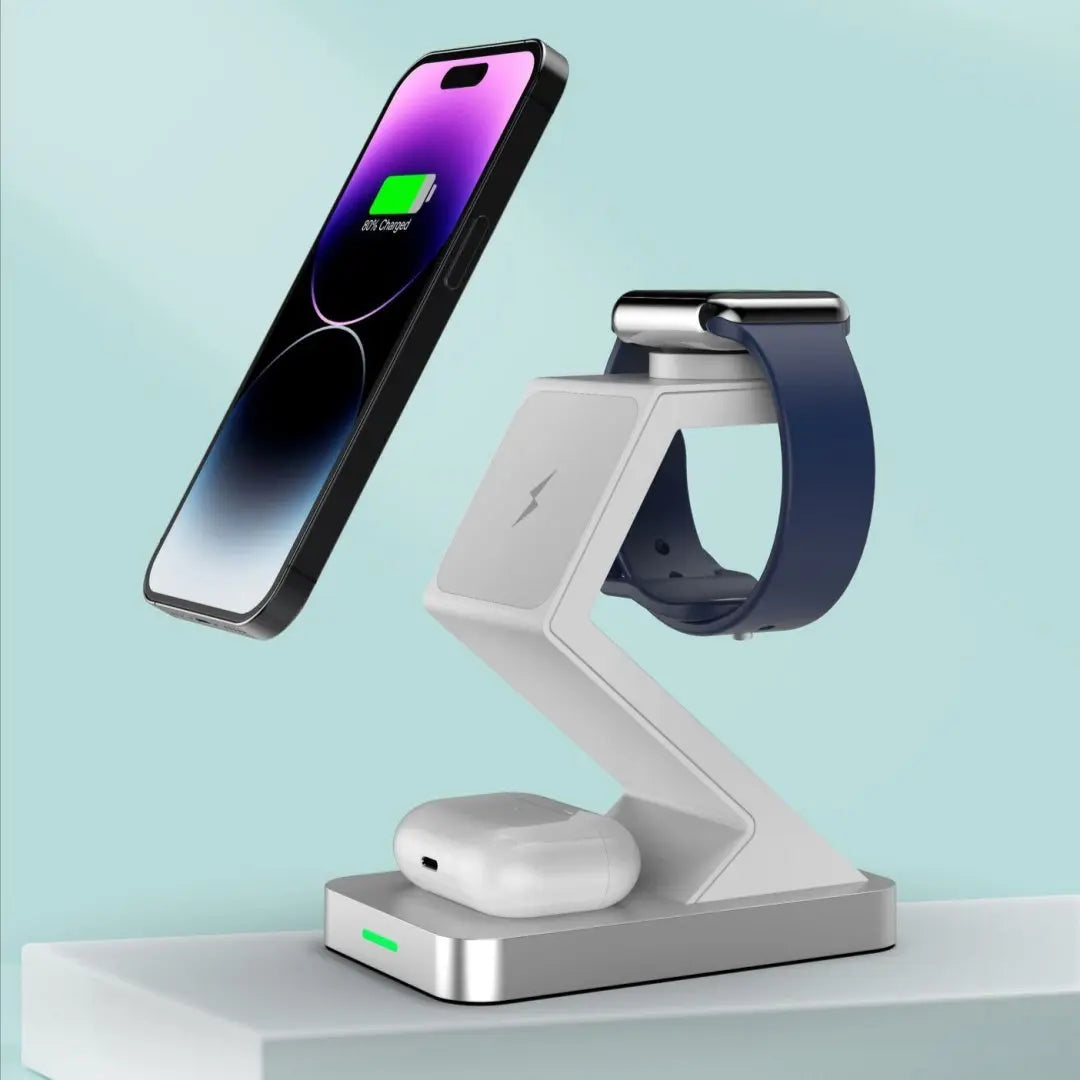 Three In One Magnetic Wireless Charger Phone Holder - SMSB 66