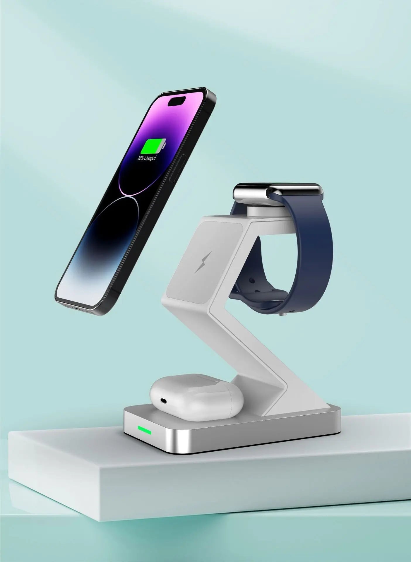 Three In One Magnetic Wireless Charger Phone Holder - SMSB 66