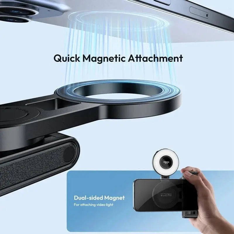 Ulanzi JJ03 Magnetic Selfie Stick Phone Tripod For iPhone 16 15 14 13 12 Pro Max Magsafe Smartphone Wireless Grip Desktop Stand - SMSB 66