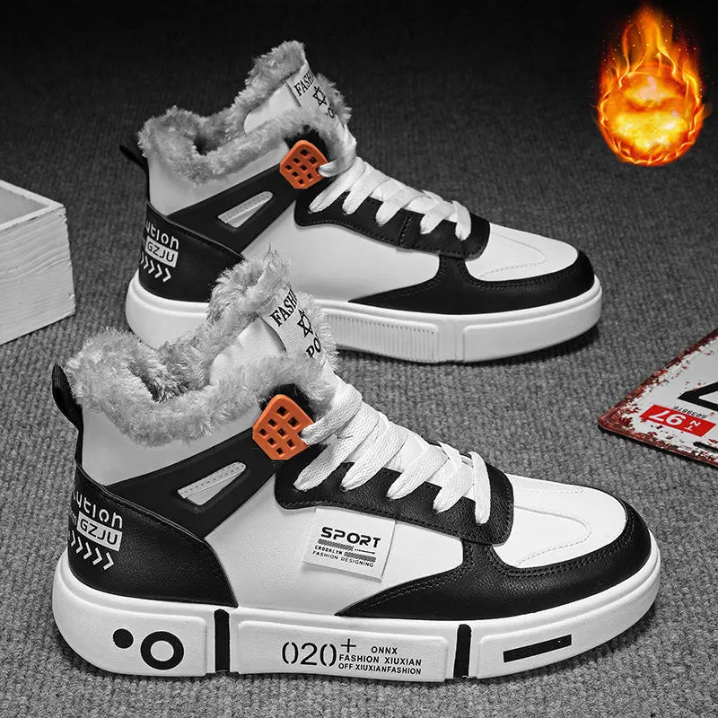 Winter Slippers Warm Men Shoes Waterproof Non-Slip Plush Sneakers Male shoes Boots Men Sneakers Winter - SMSB 66