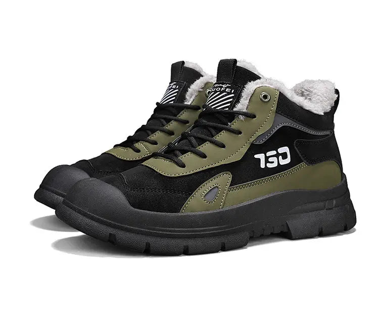 Winter fleece warm Martin boots men's casual sports versatile Korean version anti cold snow boots - SMSB 66