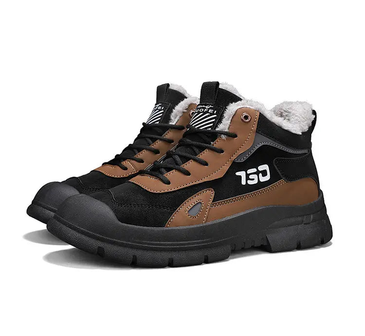 Winter fleece warm Martin boots men's casual sports versatile Korean version anti cold snow boots - SMSB 66