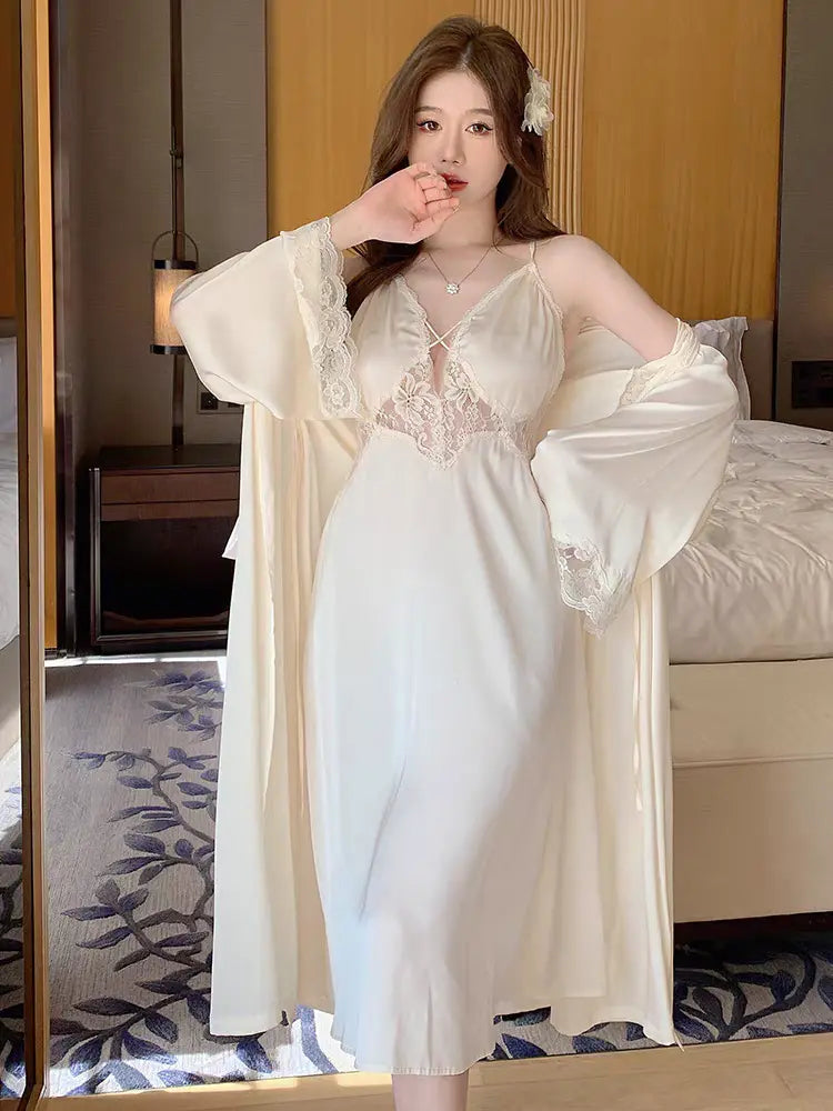 Women's sexy suspender nightgown in pajamas eprolo