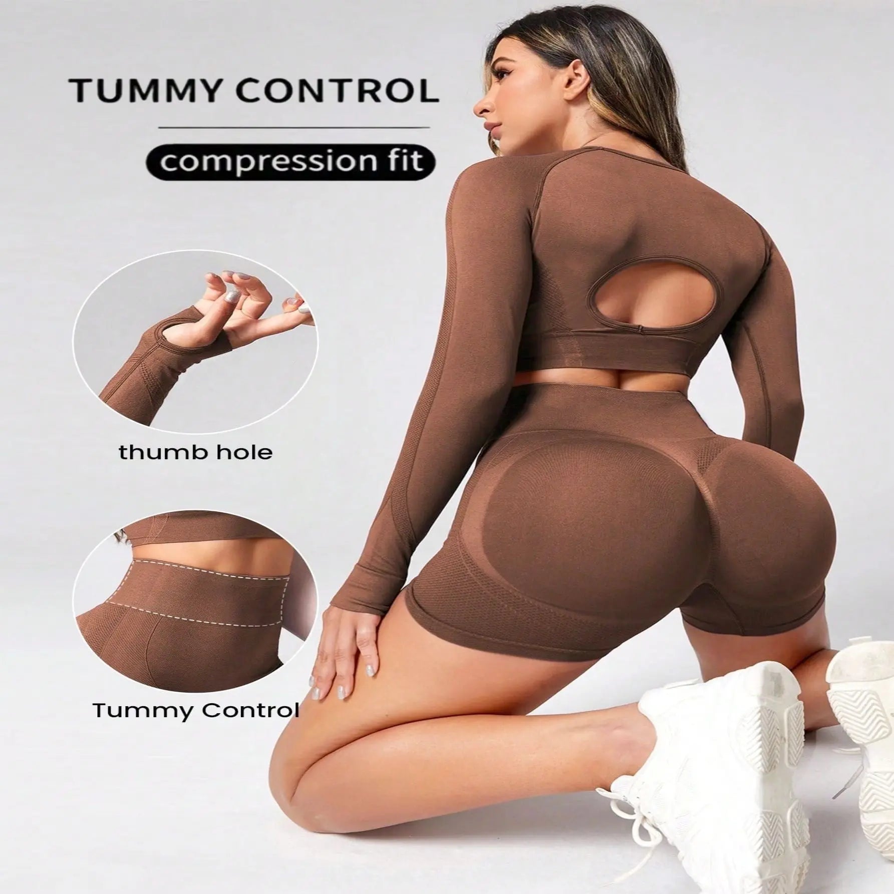 Yoga Clothes Suit Women's Outer Wear High Waist Hip Lift Quick-drying - SMSB 66