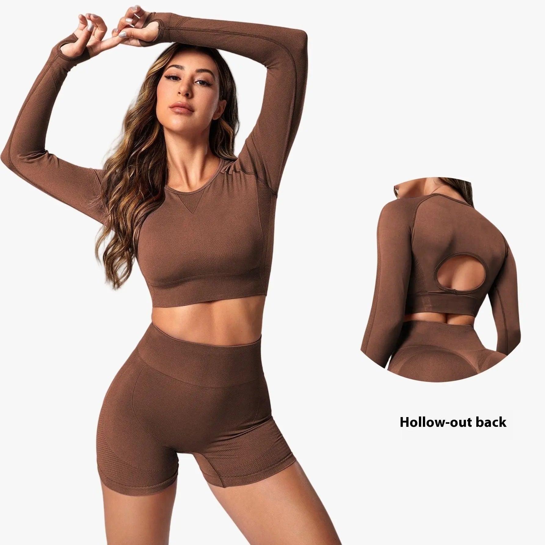 Yoga Clothes Suit Women's Outer Wear High Waist Hip Lift Quick-drying - SMSB 66