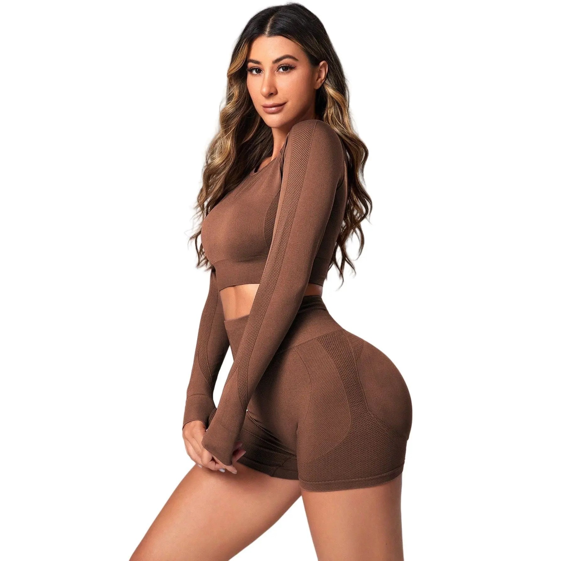 Yoga Clothes Suit Women's Outer Wear High Waist Hip Lift Quick-drying - SMSB 66