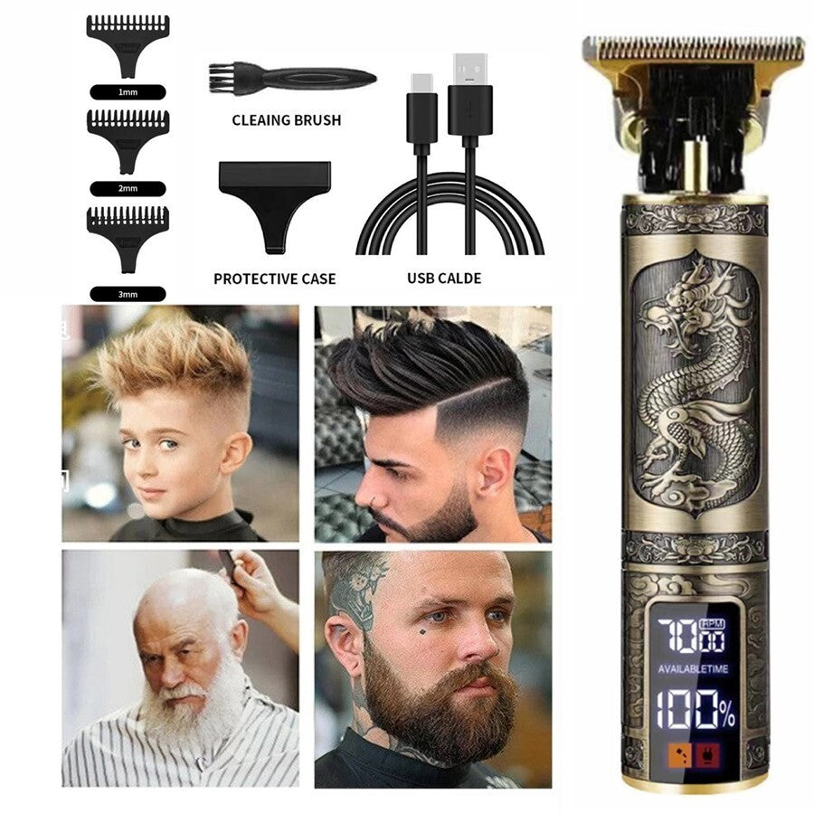 Beard Trimmer Hair Clippers Cordless Hair Cutting Barber Shaving Machine For Men Rechargeable - SMSB 66