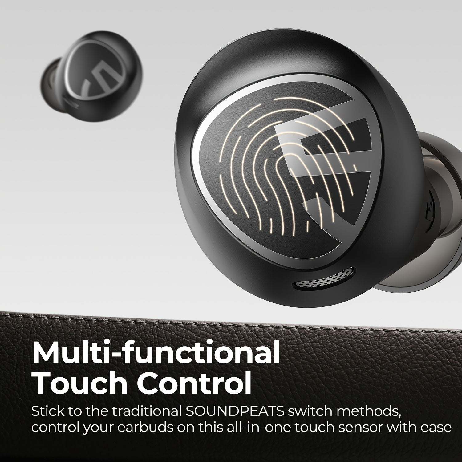 SOUNDPEATS Free2 Classic Wireless Earbuds with Wireless V5.1, Offering 30 Hours of Playtime And Immersive In-Ear Stereo Sound. - SMSB 66