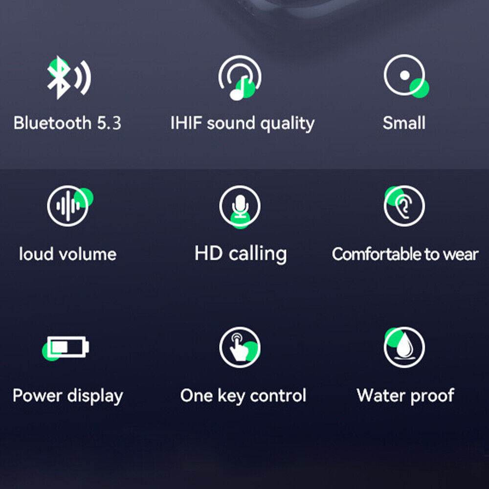 Bluetooth 5.3 Headphones In Ear Wireless TWS Sport Headphones IPX-5 With Microphone De - SMSB 66