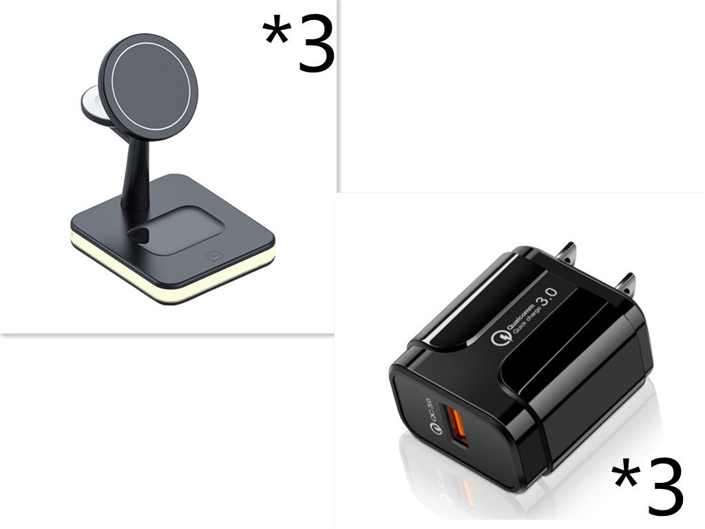 New Three-in-one Wireless Charger Magnetic Bracket - SMSB 66
