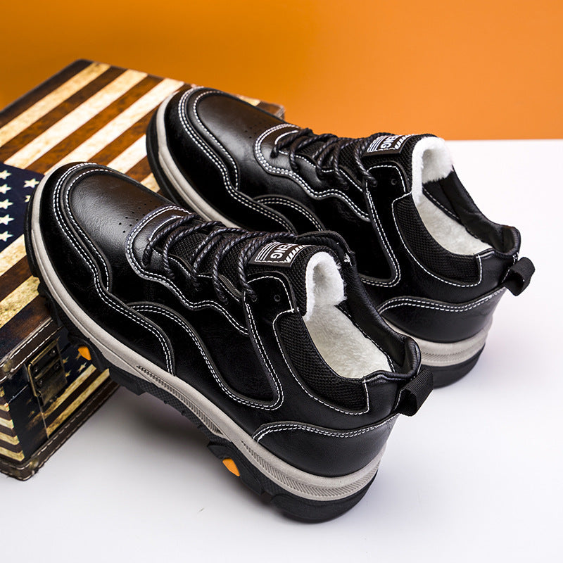 Men Boots Winter Warm Shoes Outdoor Walking Ankle Boots - SMSB 66