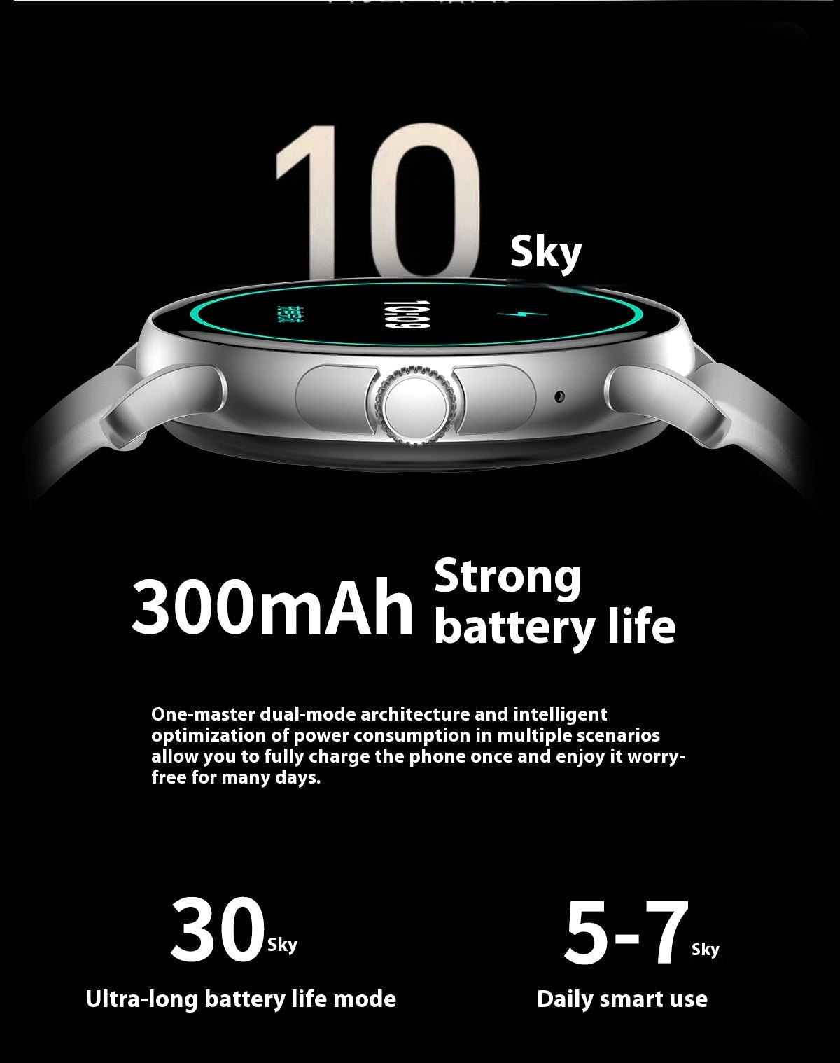 Smart Call Bluetooth HK49 sports watch with sleep heart rate monitoring and 300mAh long-lasting battery