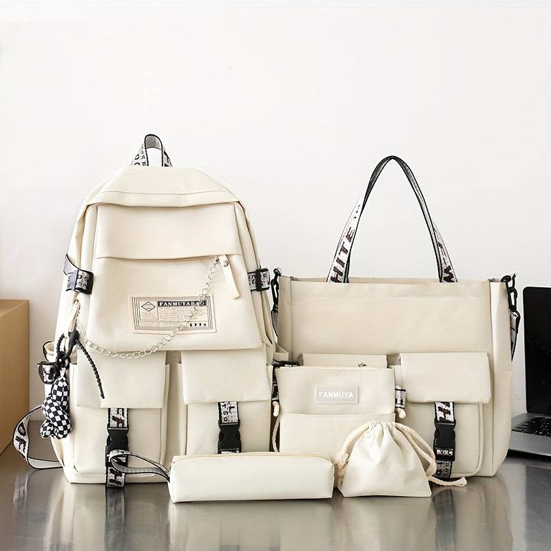 Schoolbag Female Campus Style Backpack Female Couple Backpack Everything Large Capacity Schoolbag Male - SMSB 66