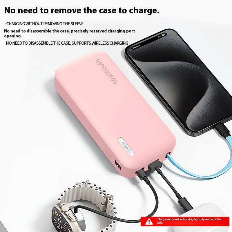 Electric Energy Block 20000 MA Silicone Protective Cover Power Bank - SMSB 66