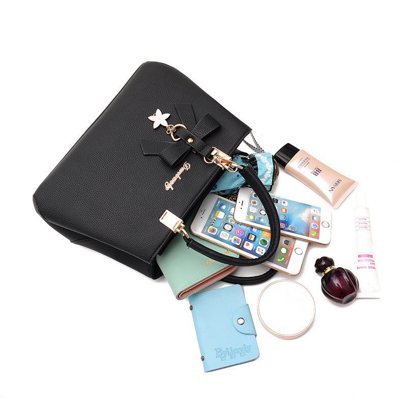 Women Shoulder Bag With Bowknot Star Pendant Totes - SMSB 66