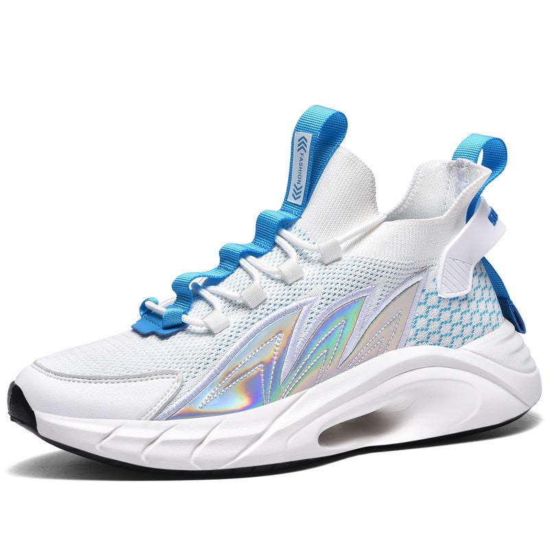 Ultralight Flying Woven Breathable Sequin Lace-up Socks Shoes Old Shoes Men - SMSB 66