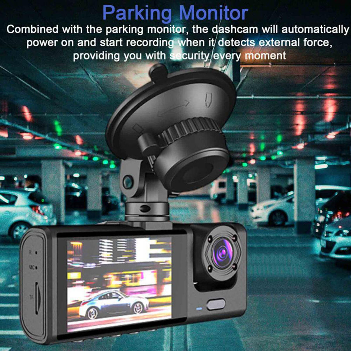 1080P Dual Lens Car Dash Cam Recorder G Sensor DVR Front And Rear Camera Video - SMSB 66