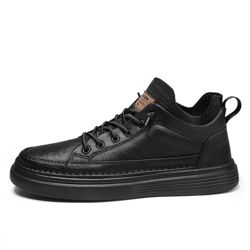 Men's Black Non-slip Wear-resistant And Lightweight Sneakers All-matching Sports - SMSB 66