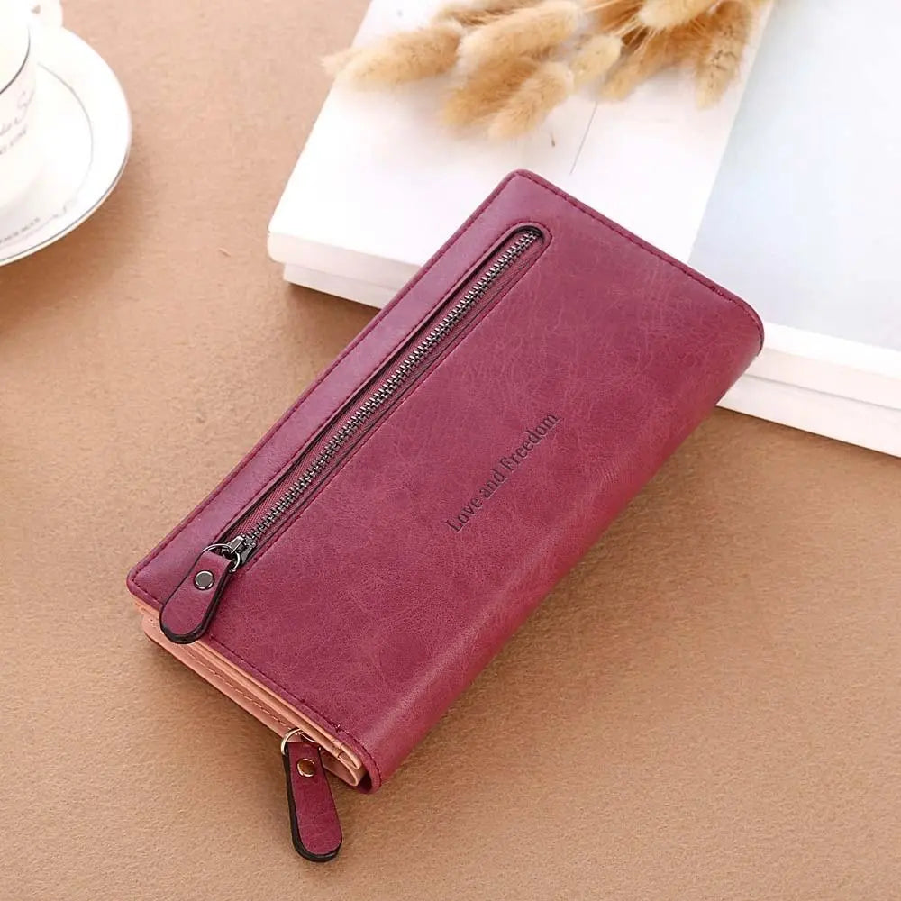 women bags high quality wallet female long wallet fashionable coin purse women purse Carteira feminina - SMSB 66